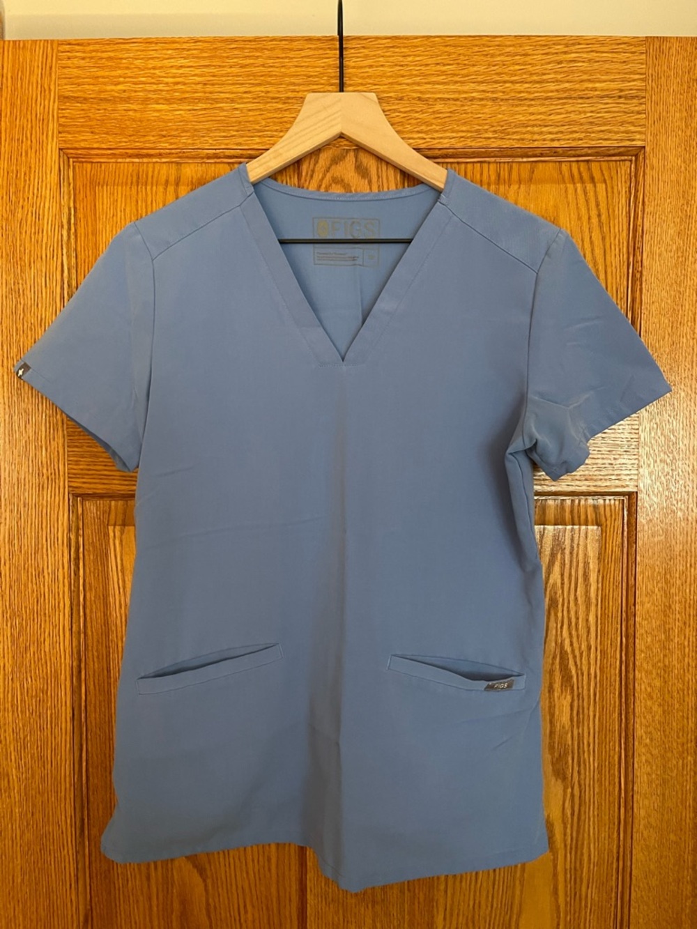 Figs Casma Scrub Top (Light Blue)